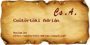 Csütörtöki Adrián névjegykártya